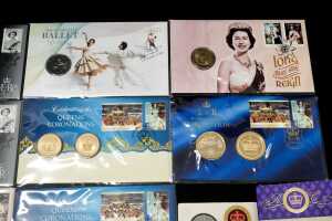 Tin of Royal Philatelic Numismatic Covers and collectable coins - 4