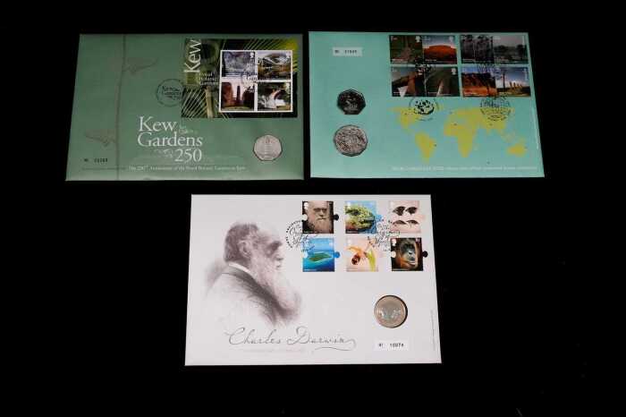 A group of United Kingdom Philatelic Numismatic Covers including rarer issues