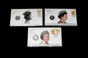 Group of United Kingdom uncirculated coins and PNCs - 3