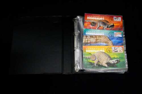Album of Australian Philatelic Numismatic Covers and Mint coins