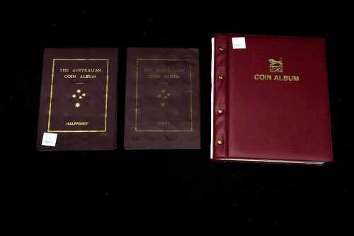 3 Albums of coins
