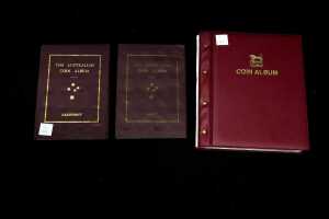 3 Albums of coins