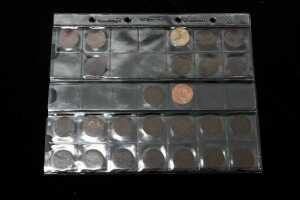 A group of assorted pennies and half pennies - 3