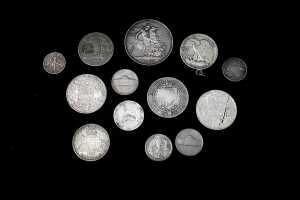 World silver coins