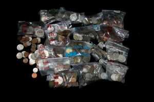 Group of world coins