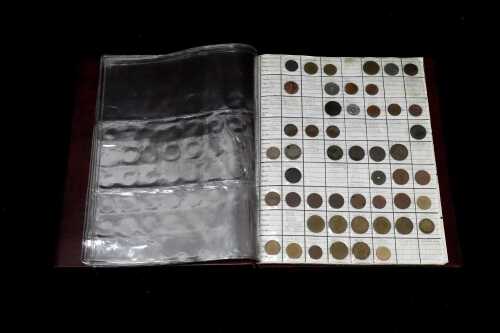 Coin album of interesting world coins