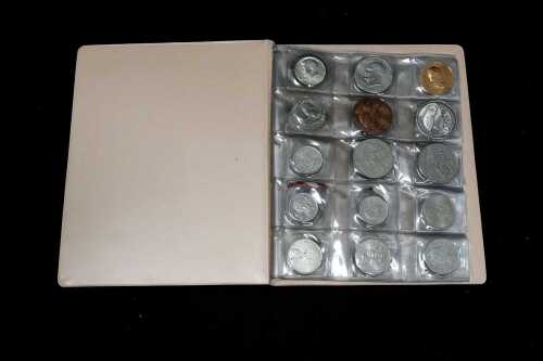 Album of assorted coins and medallions