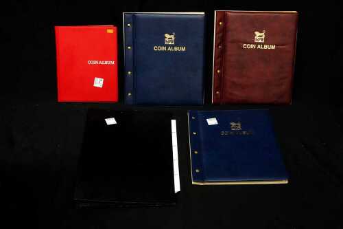 5 x Coin albums