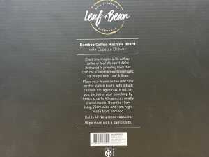 Leaf & Bean bamboo coffee machine board - 2