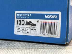 Hoka M Gaviota 5 size US 13D Men's - 5