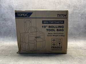 Topex 19" rolling tool bag