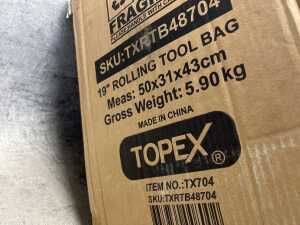 Topex 19" rolling tool bag - 3