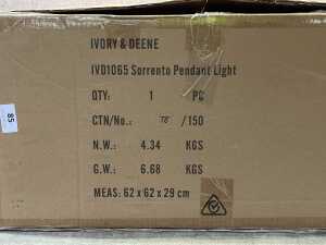 Ivory & Deene Sorrento pendant light - 2