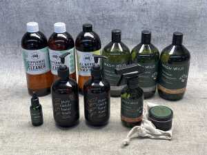 Group of cleaning products