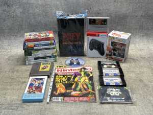 Group of video games& accessories