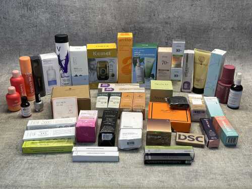 Group of beauty products