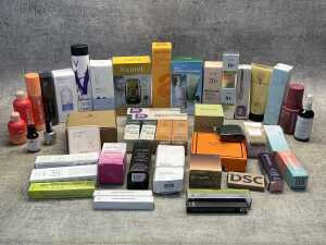 Group of beauty products