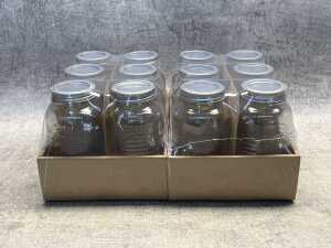 12 Salisbury & Co. old fashioned mason jars