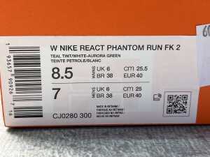 Nike React Phantom Run Flyknit 2 size US 8.5 Women's - 5
