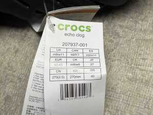 Crocs Echo Clog size US 9 Men's - 4