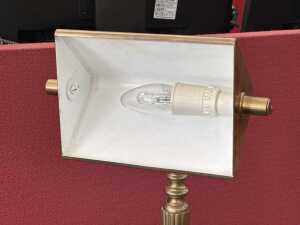 Cast brass banker's lamp - 4