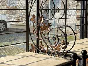 Wrought iron baker's stand (left only) - 4