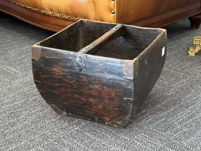 Antique Chinese timber rice basket