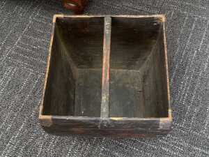 Antique Chinese timber rice basket - 2