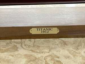 Decorative timber model ship of 'Titanic' on a stand - 5