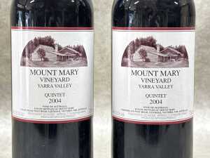 Two bottles of Mount Mary Yarra Valley Quintet 2004 (RRP $225 each) - 2