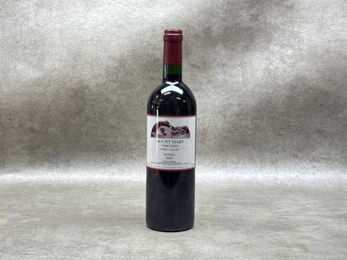 A bottle of Mount Mary Yarra Valley Quintet 2003 (RRP $450 each)