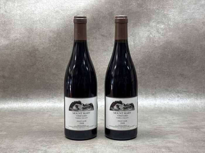 Two bottles of Mount Mary Yarra Valley Pinot Noir 2008 (RRP $270 each)