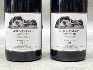 Two bottles of Mount Mary Yarra Valley Pinot Noir 2005 (RRP $250 each) - 2