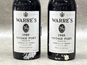 Two bottles of Warre's Port 1980 (RRP $300 each) - 2