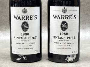 Two bottles of Warre's Port 1980 (RRP $300 each) - 2