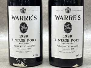 Two bottles of Warre's Port 1980 - 2