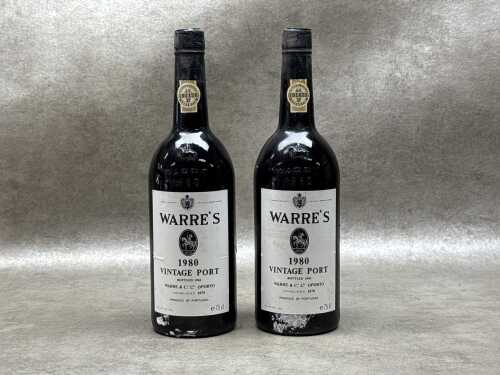 47B · Two bottles of Warre's Port 1980 (RRP $300 each)