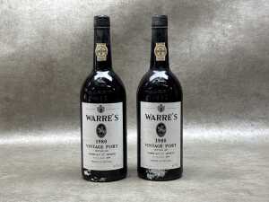 Two bottles of Warre's Port 1980 (RRP $300 each)