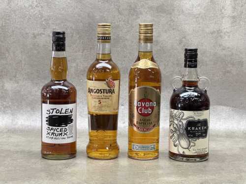 48 · Four bottles of rum