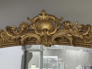 Ornate gilt framed wall mirror - 2