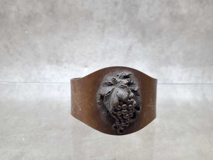 Victorian bronze tone vulcanite bangle
