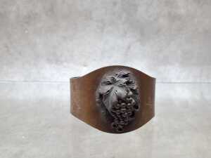 Victorian bronze tone vulcanite bangle