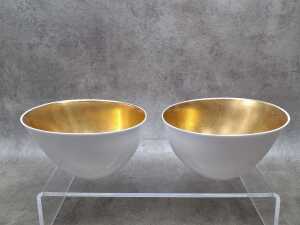 Three Minton gold and white decorative homeware pieces - 3