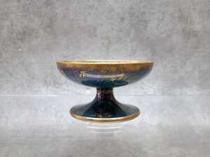 Aynsley Butterfly lustre porcelain footed dish - 2