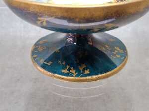 Aynsley Butterfly lustre porcelain footed dish - 3
