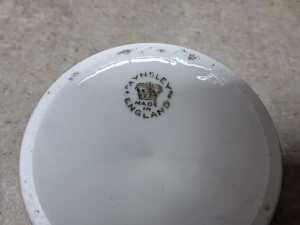 Aynsley Butterfly lustre porcelain footed dish - 5