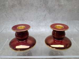Five pieces of Carlton Ware Rouge Royal porcelain - 5