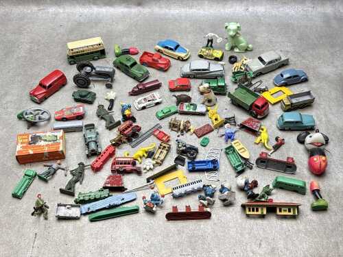 Assorted vintage toys