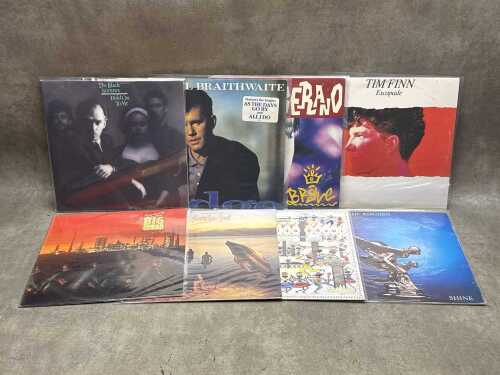 Eight '80s Australian Rock vinyl records