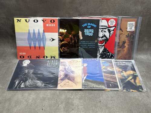 10 Australian vinyl records, mostly Rock